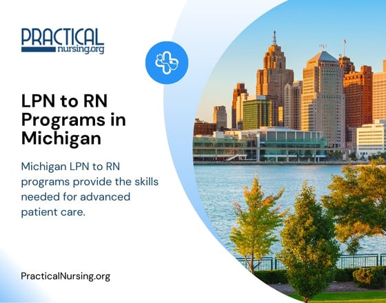 Michigan LPN to RN programs provide the skills needed for advanced patient care.