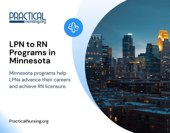 Minnesota programs help LPNs advance their careers and achieve RN licensure.