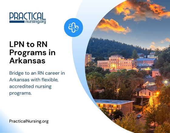 Bridge to an RN career in Arkansas with flexible, accredited nursing programs.