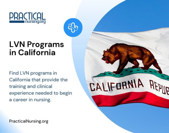California LVN programs offering vocational nursing education and hands-on clinical training for entry-level healthcare careers