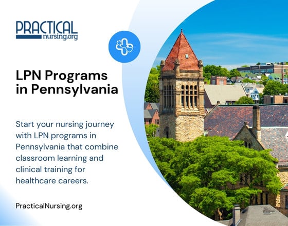 Pennsylvania LPN programs providing practical nursing education and hands-on clinical experience for entry-level nursing roles