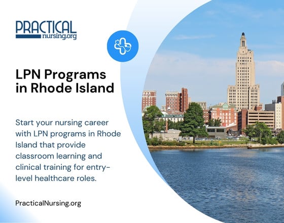 Rhode Island LPN programs offering practical nursing education and hands-on clinical experience for entry-level nursing careers