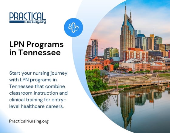 Tennessee LPN programs providing practical nursing education and hands-on clinical experience for entry-level nursing roles