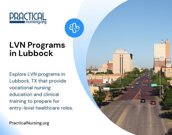 Lubbock Texas LVN programs offering vocational nursing education and hands-on clinical experience for entry-level nursing careers