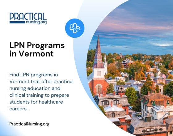 Vermont LPN programs providing nursing education and hands-on clinical experience for entry-level nursing roles