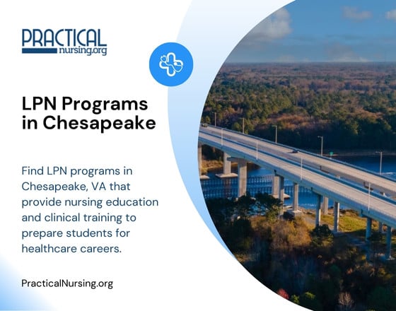 Chesapeake Virginia LPN programs offering practical nursing education and hands-on clinical experience for entry-level nursing roles