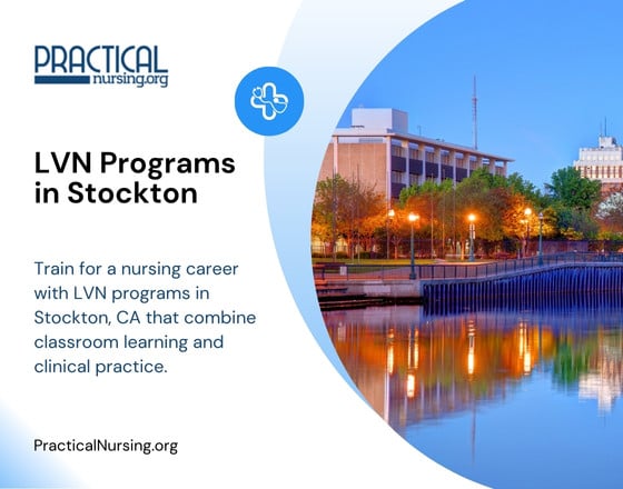 Stockton California LVN programs offering vocational nursing education and hands-on clinical training for entry-level healthcare roles