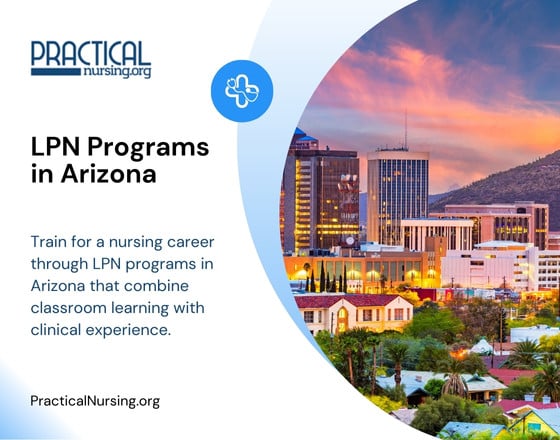Arizona LPN programs offering nursing education and clinical training for entry-level healthcare roles