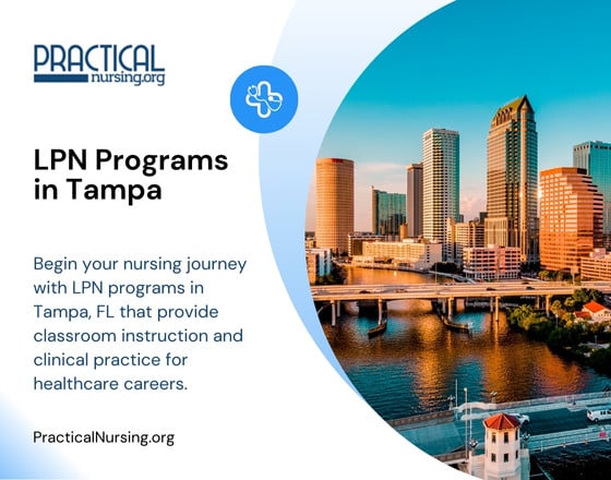 Tampa Florida LPN programs offering practical nursing education and hands-on clinical training for entry-level healthcare roles