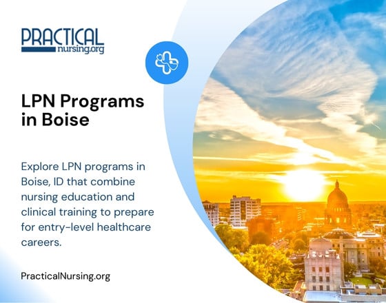 Boise Idaho LPN programs providing practical nursing education and hands-on clinical experience for entry-level nursing roles