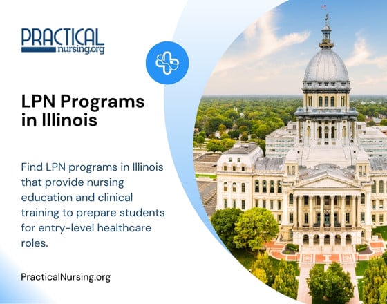 Illinois LPN programs offering practical nursing education and hands-on clinical experience for entry-level nursing careers