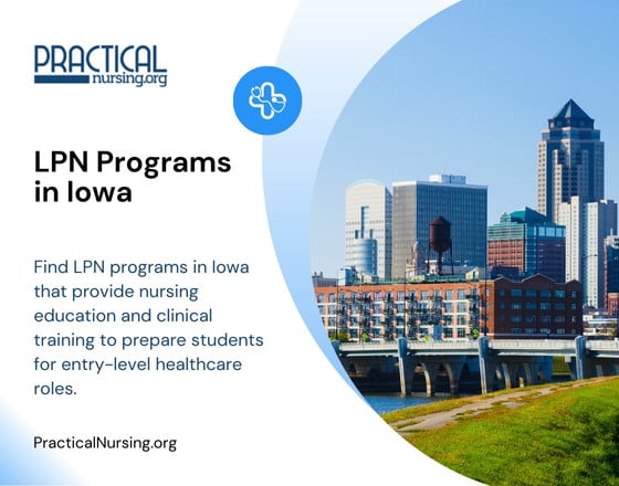 Iowa LPN programs offering practical nursing education and hands-on clinical experience for entry-level nursing careers