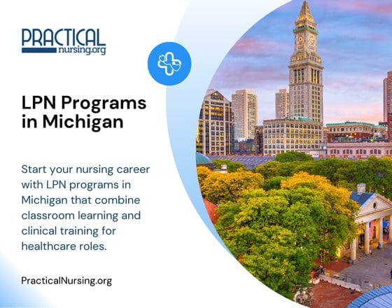 Michigan LPN programs offering practical nursing education and hands-on clinical experience for entry-level nursing careers