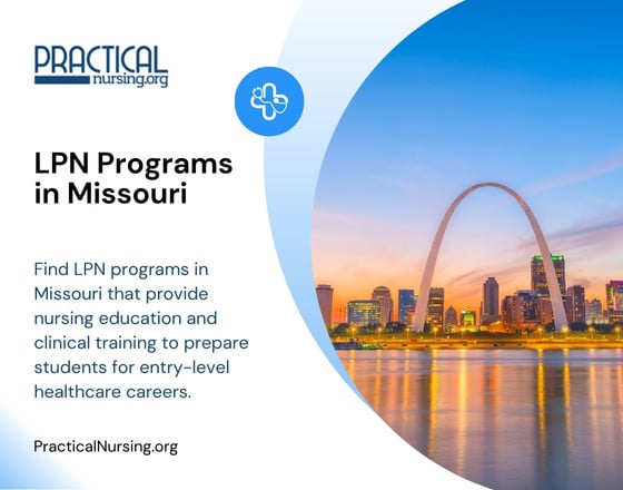 Missouri LPN programs offering practical nursing education and hands-on clinical experience for entry-level nursing roles