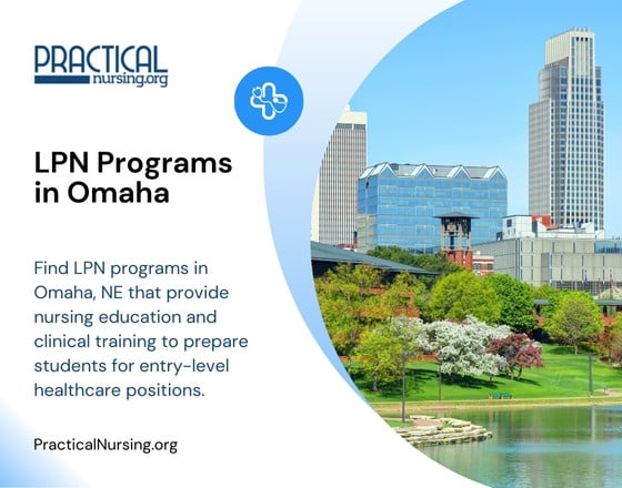 Omaha Nebraska LPN programs offering practical nursing education and hands-on clinical experience for entry-level nursing careers