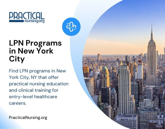 New York City LPN programs providing nursing education and hands-on clinical experience for entry-level nursing roles