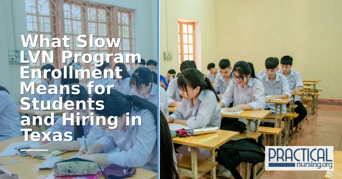 Slow LVN Enrollment in Texas: What Students Should Know