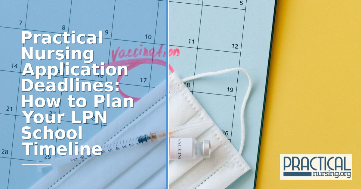 LPN Program Application Deadlines: Plan Your Timeline