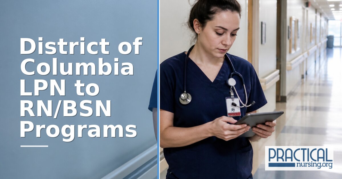 Best LPN to RN/BSN Programs in Washington DC 2027
